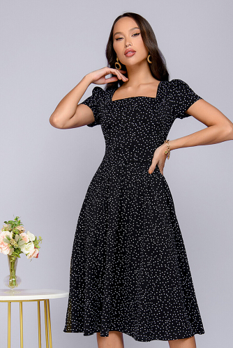 Платье 1001 DRESS #769406Черный (принт)