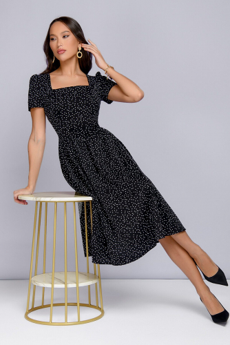 Платье 1001 DRESS #769406Черный (принт)
