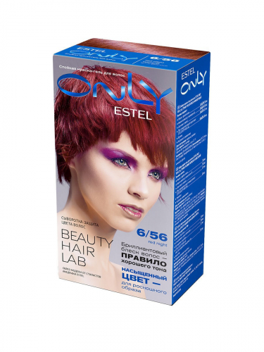 Эстель ESTEL ONLY тон 6/56 Стойкая краска-гель для волос темно-русый красно-фиолетовый 0,23 кг
