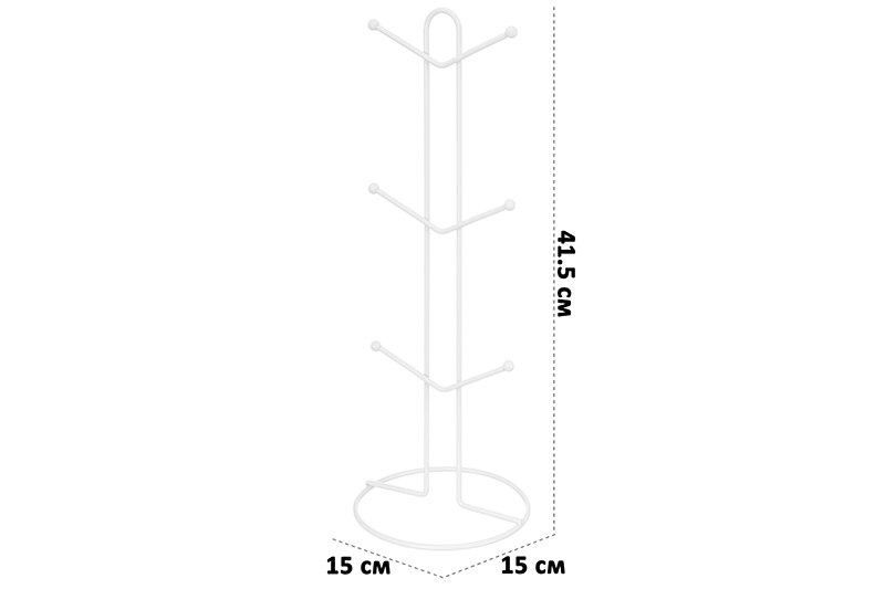 Подставка для 6 кружек 15*15*41,5 см
