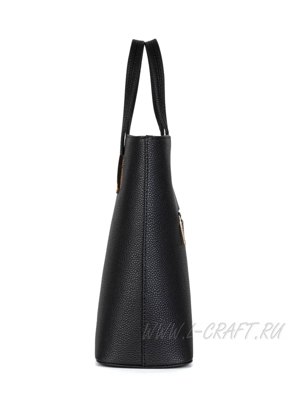 Модель №1452 | кожзам | гладкий | черный | Р908-1 | 29979