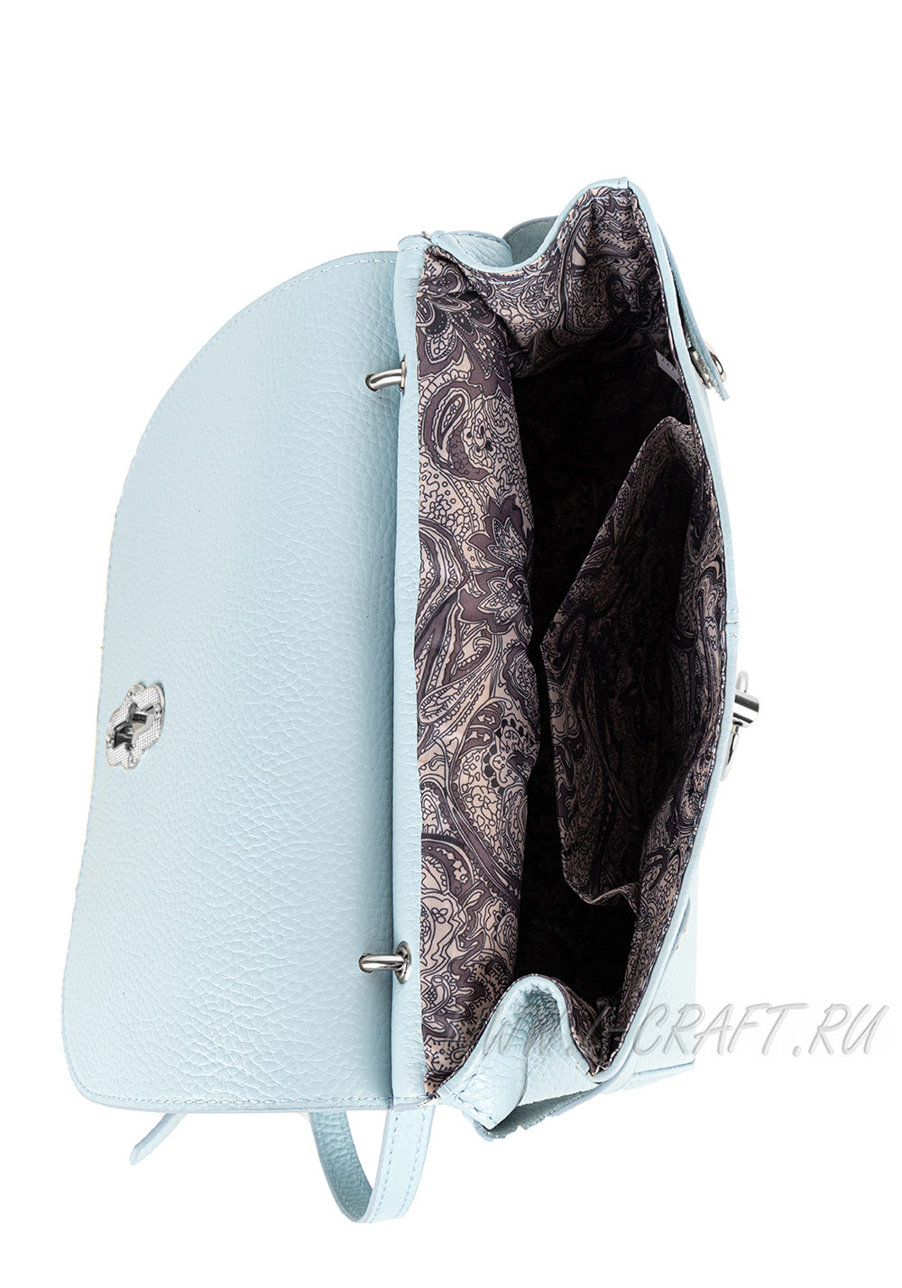Модель №L130 | кожа | гладкий | голубой | К418-21 | 28879