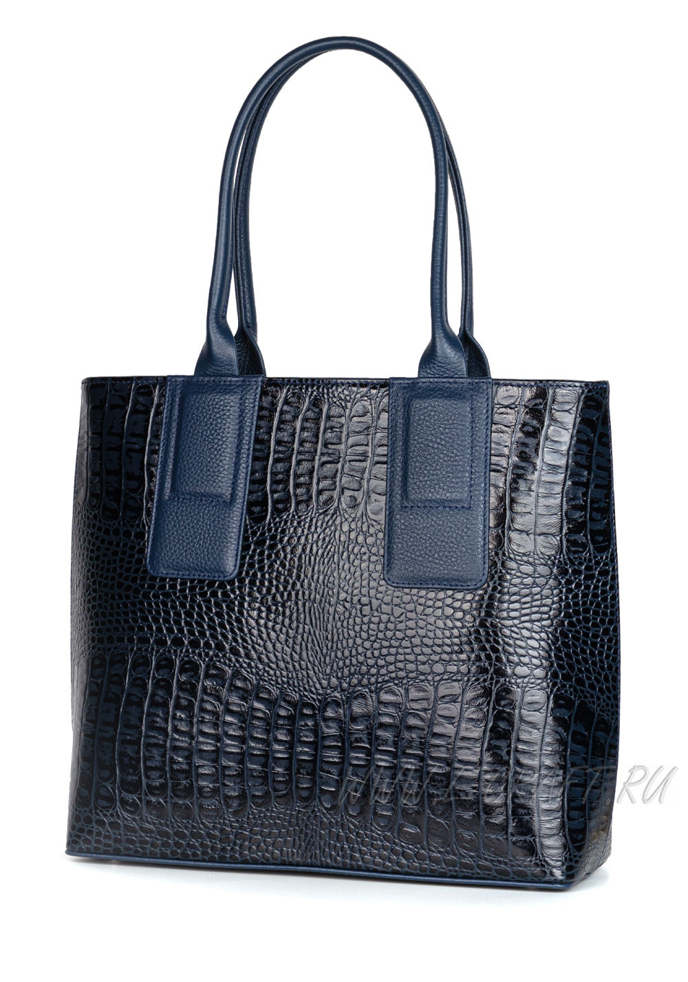 Модель №L74 | кожа | крокодил | синий | К155-6 | 15980