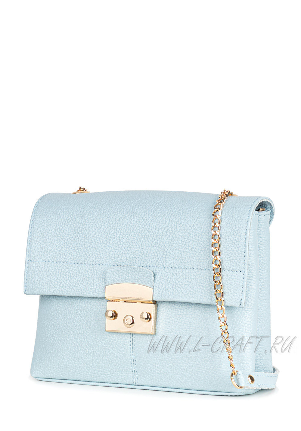 Модель №L129 | кожа | гладкий | голубой | К418-21 | 28878