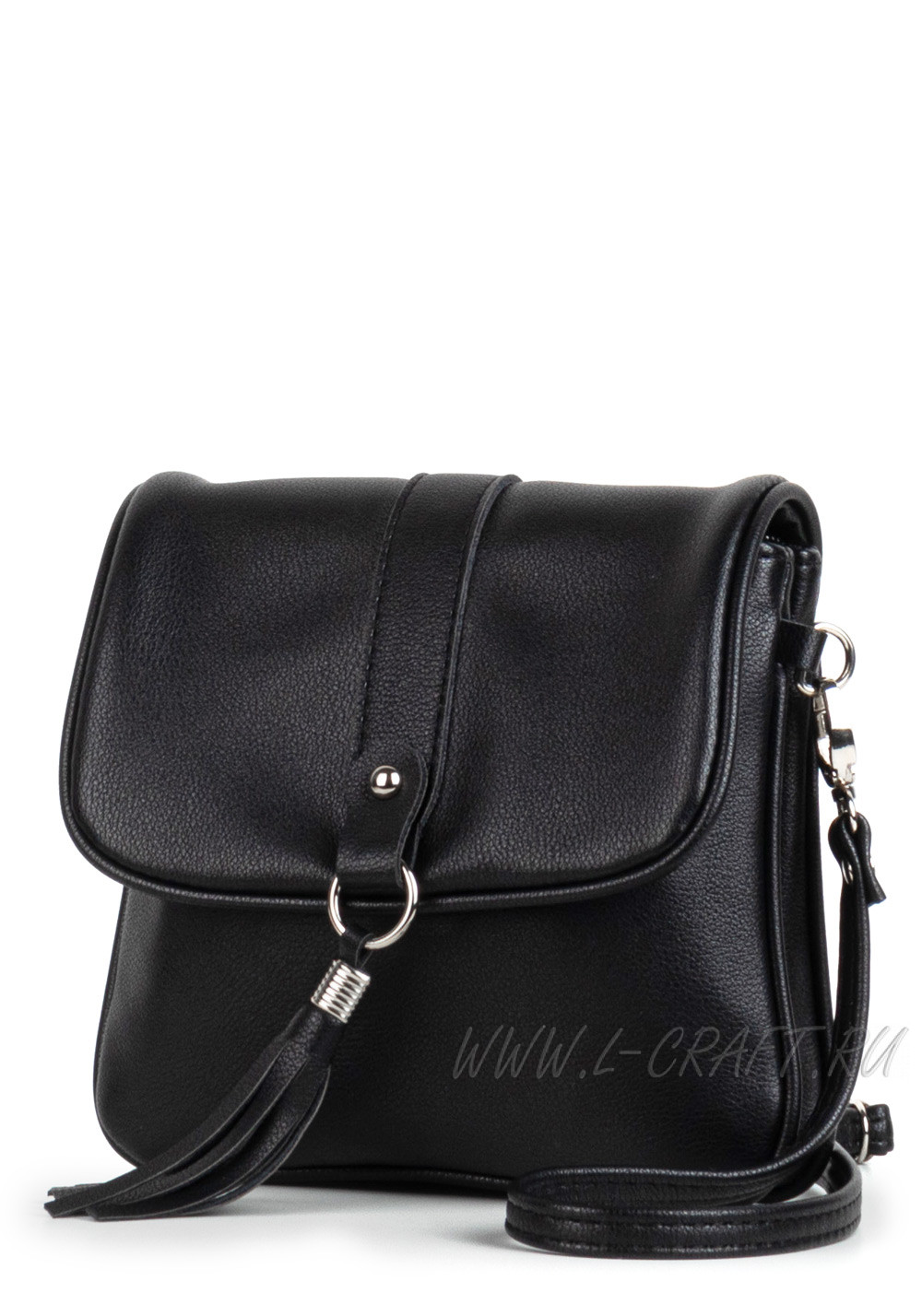Модель №1438 | кожзам | гладкий | черный | Р909-1 | 29819