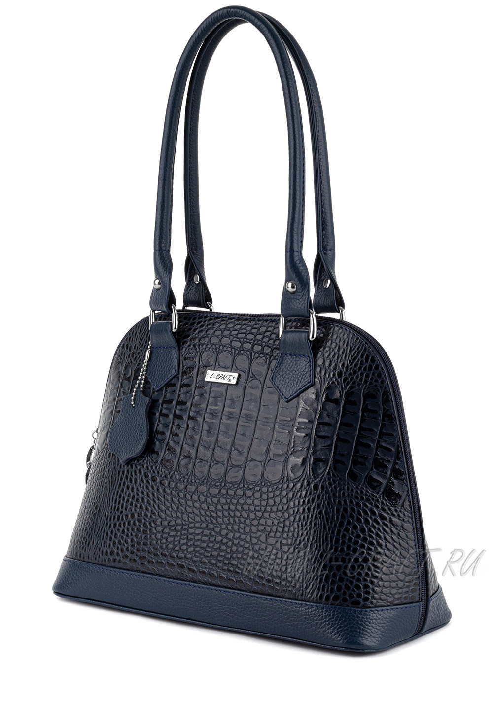 Модель №L7 | кожа | крокодил | синий | К155-6 | 16669