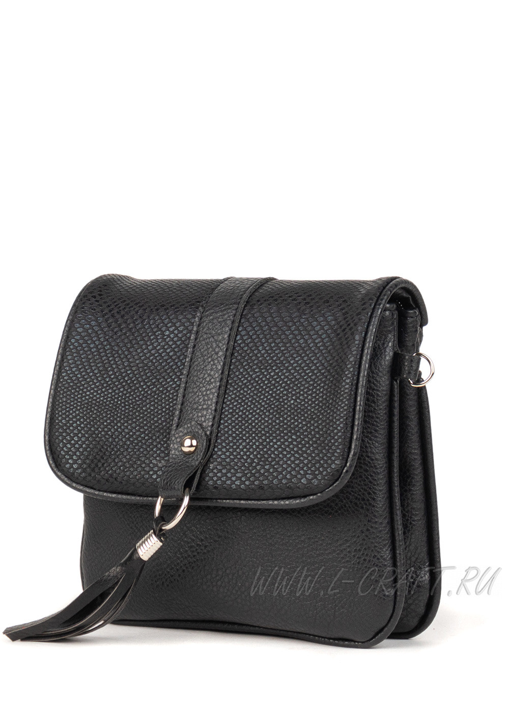 Модель №1438 | кожзам | гладкий | черный | Р810-1 | 30645