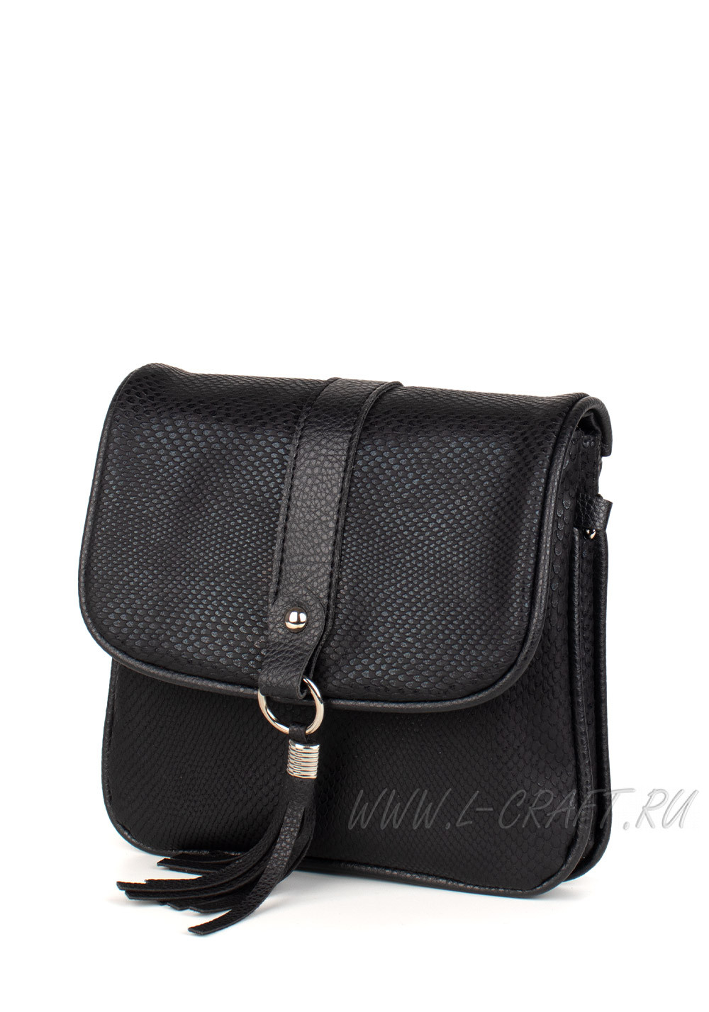 Модель №1438 | кожзам | варан | черный | Р829-1 | 30434