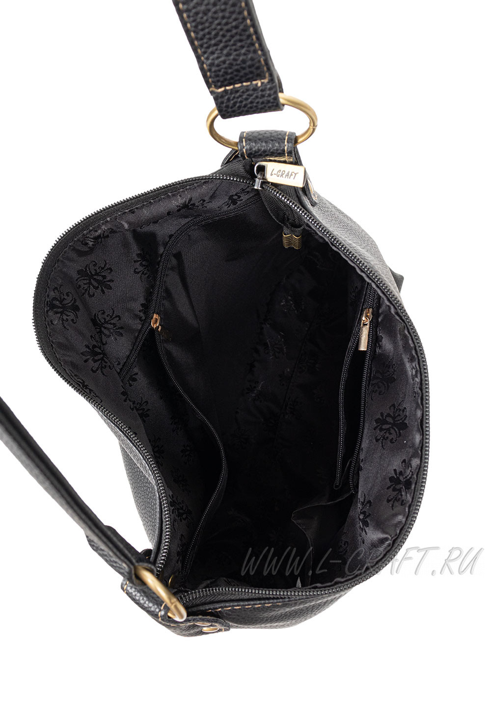 Модель №1201 | кожзам | гладкий | черный | Р820-1 | 24391