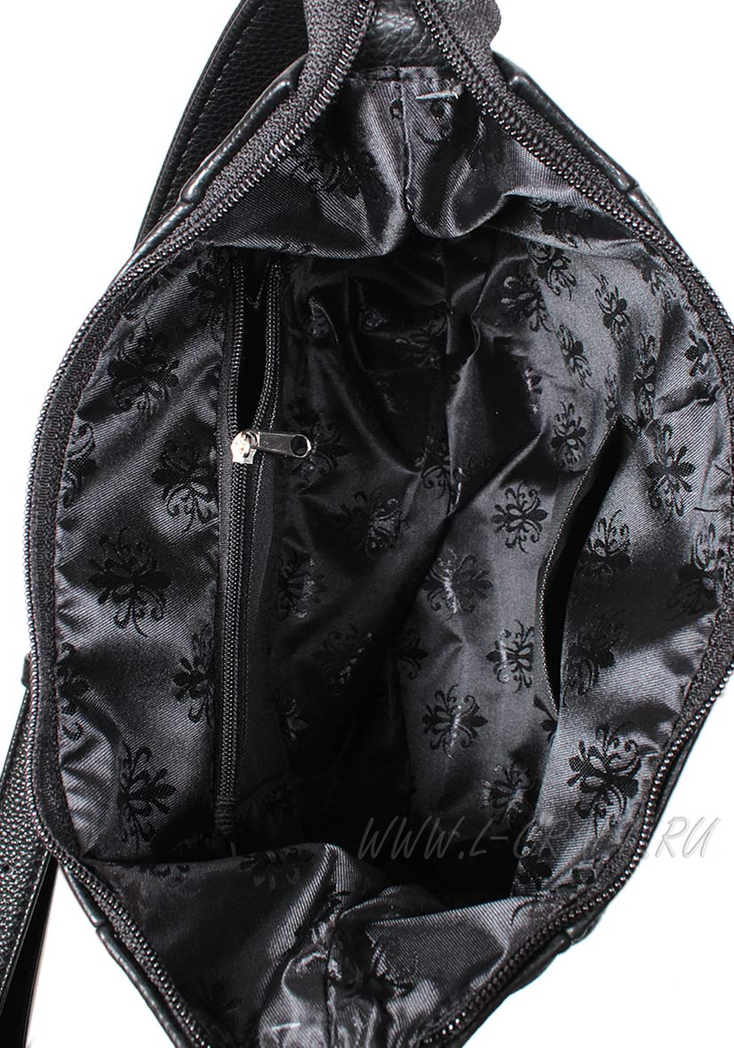 Модель №1236 | кожзам | гладкий | черный | Р820-1 | 23218