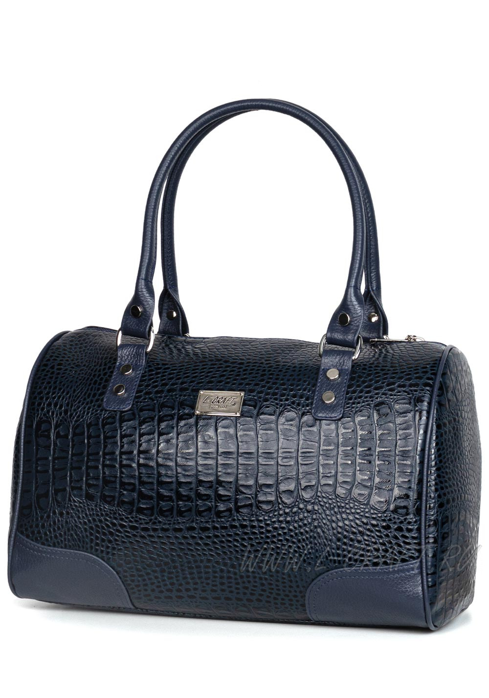 Модель №L38 | кожа | крокодил | синий | К155-6 | 15982