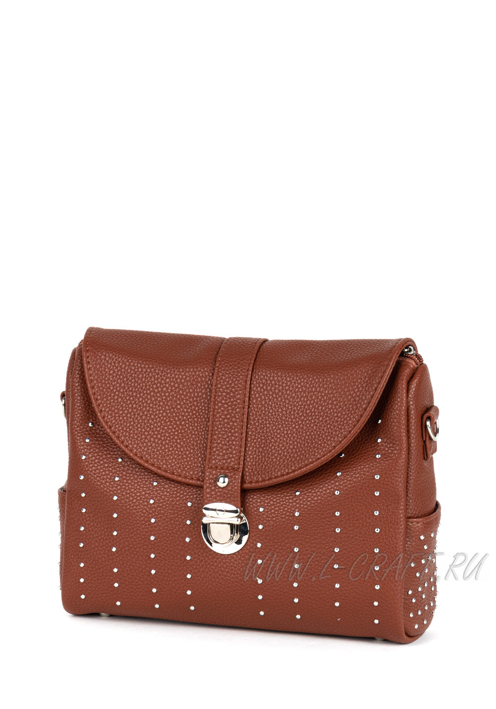 Модель №1285 | кожзам | гладкий | рыжий | Р820-22 | 29399