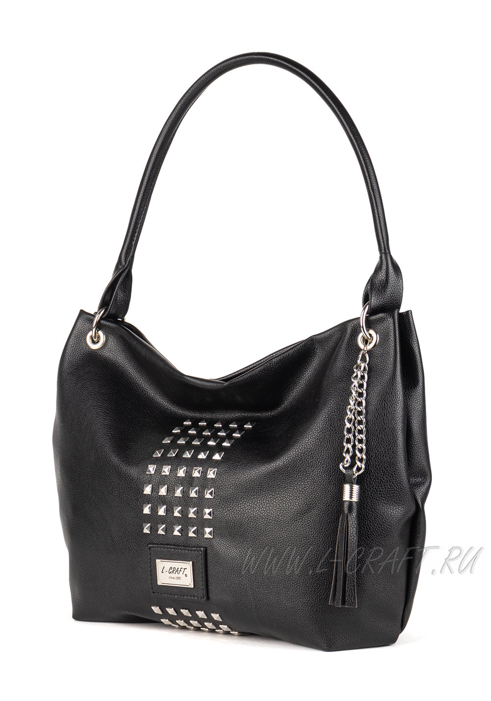 Модель №1172 | кожзам | гладкий | черный | Р827-1 | 30361