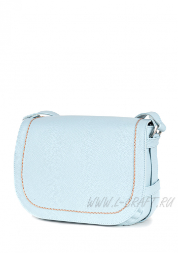 Модель №L68 | кожа | гладкий | голубой | К418-21 | 28880