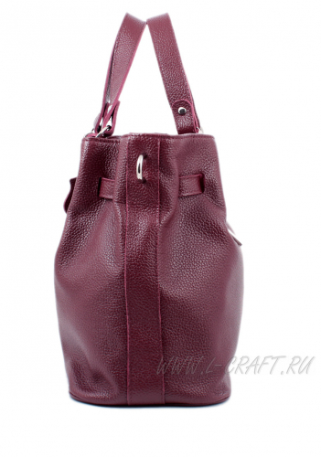 Модель №L101 | кожа | гладкий | бордовый | К88 | 24307