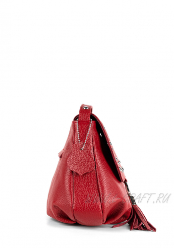 Модель №L51 | кожа | гладкий | красный | К418-22 | 28625