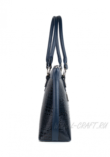 Модель №L31 | кожа | крокодил | синий | К155-6 | 18516