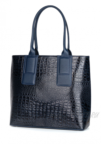 Модель №L74 | кожа | крокодил | синий | К155-6 | 15980