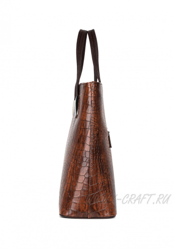 Модель №1452 | кожзам | крокодил | коричневый | Р856-2 | 30133