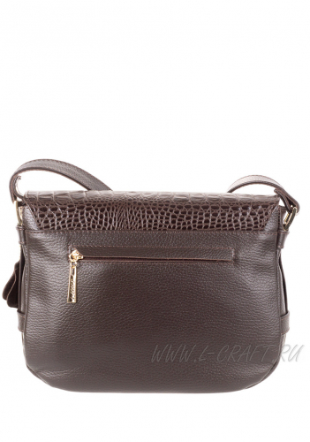 Модель №L68 | кожа | крокодил | коричневый | К209-2 | 16535