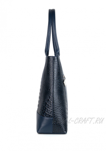 Модель №L81 | кожа | гладкий крокодил | синий | К55-6 | 18228