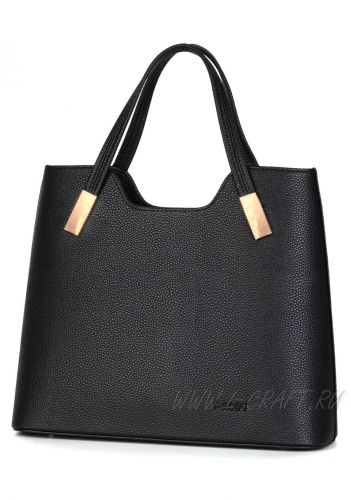 Модель №1452 | кожзам | гладкий | черный | Р908-1 | 29979