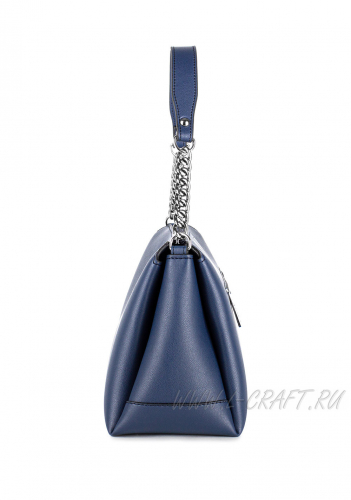 Модель №1446 | кожзам | гладкий | синий | Р848-16 | 28519