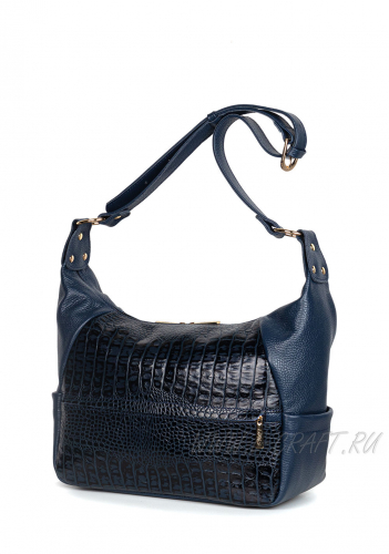Модель №L79 | кожа | крокодил | синий | К155-6 | 16755