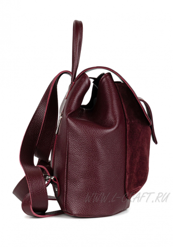 Модель №L124 | кожа замша | гладкий | бордовый | К391-3 | 29923