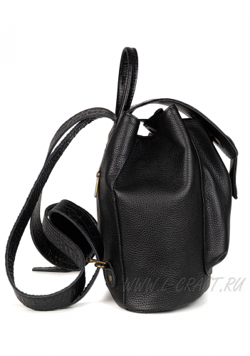 Модель №L124 | кожа | гладкий крокодил | черный | К209-1 | 30313