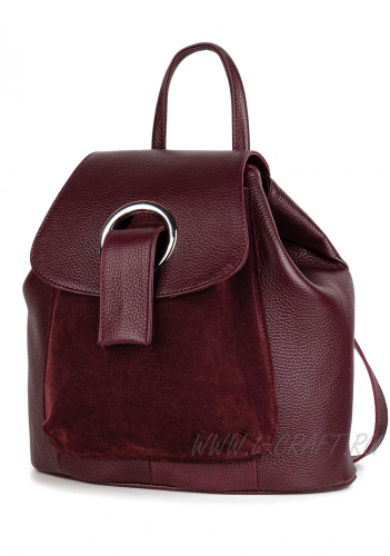 Модель №L124 | кожа замша | гладкий | бордовый | К391-3 | 29923