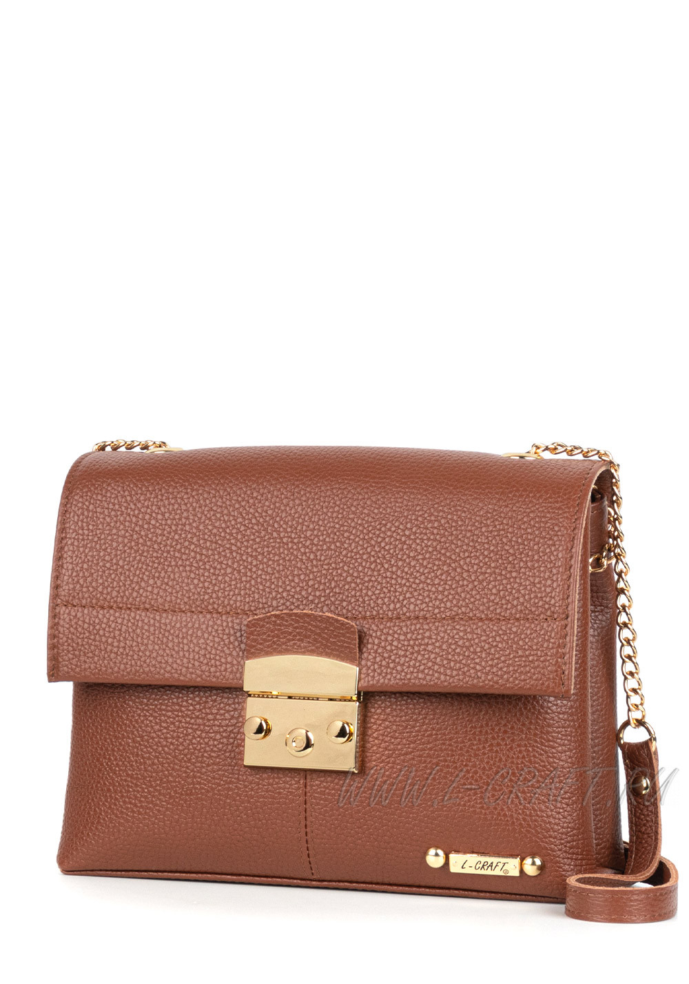 Модель №L129 | кожа | гладкий | коричневый | К418-7 | 30402