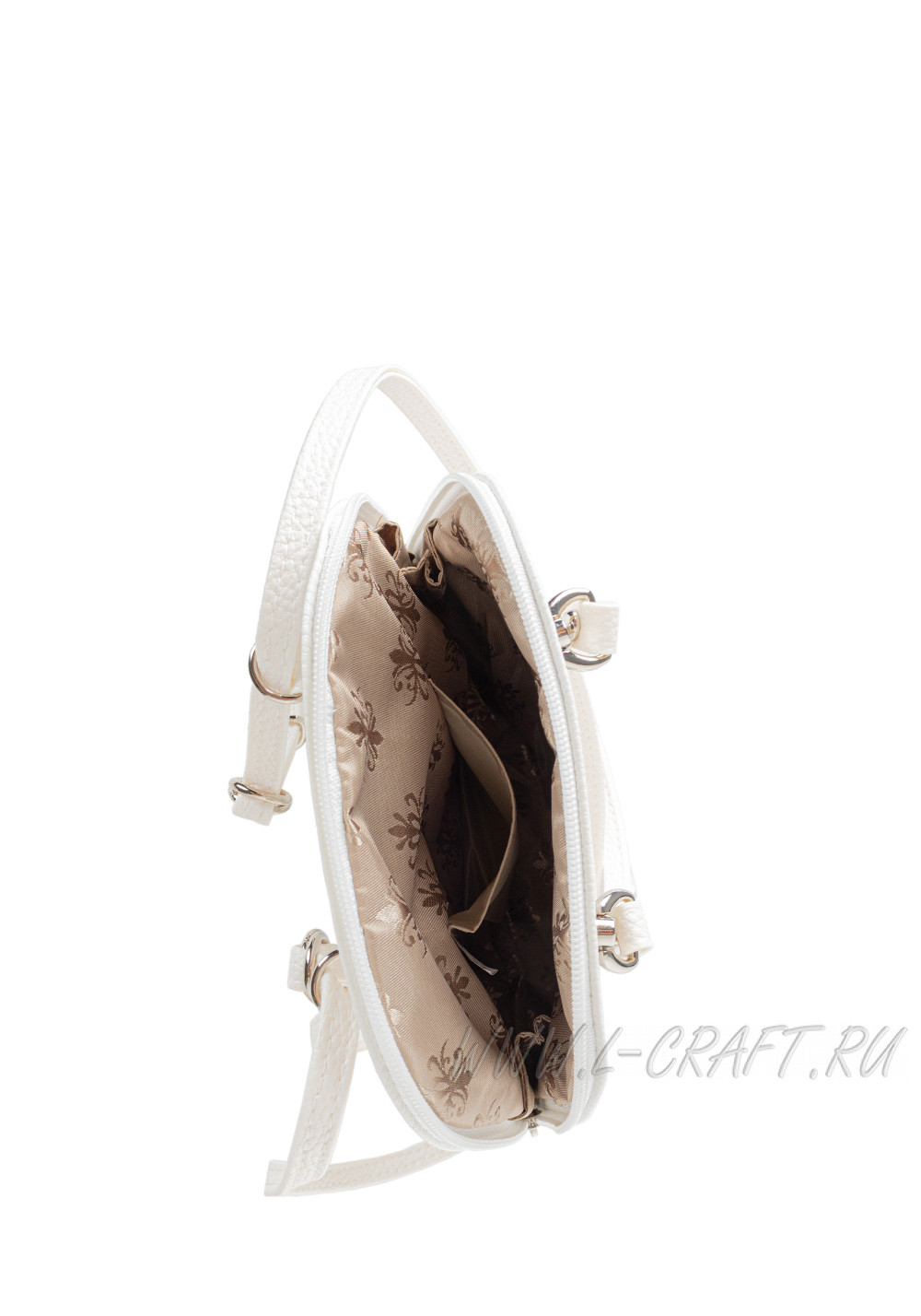 Модель №1399 | кожзам | гладкий | белый | Р884-10 | 29129