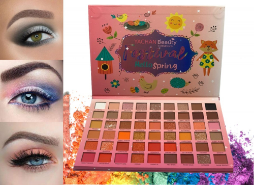 Профессиональная палитра теней для макияжа Festival Yachan Beauty Eyeshadow Palette 54 цветов