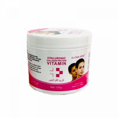 Отбеливающий крем для лица hyaluronic collagen protein vitamin cream 120гр