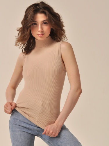 720 р 1020р MY Топ женский SM122 TOP SLEEVELESS LONG RIB (1/70)