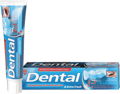Зубная паста Dental Complete Caries Protection&Extra Fresh. Свежее дыхание и Защита от кариеса Rubella, 100 мл