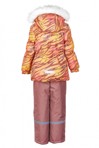 Зимний комплект-костюм для девочки, CAMANTA 911 Оранжевый-бежевый