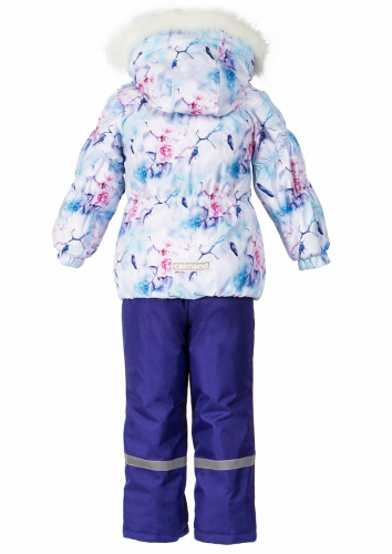 Зимний комплект-костюм для девочки, ASHLEY 104 Бело-синий