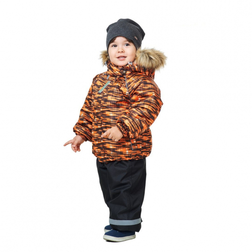 Зимний комплект-костюм для мальчика, KAI 614 Оранжевый-чёрный