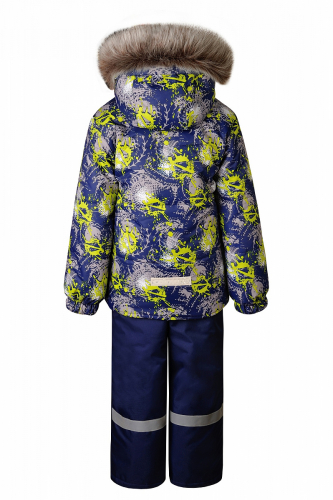 Зимний комплект-костюм для мальчика, CORBIN 813 Тёмно-синий (кляксы)