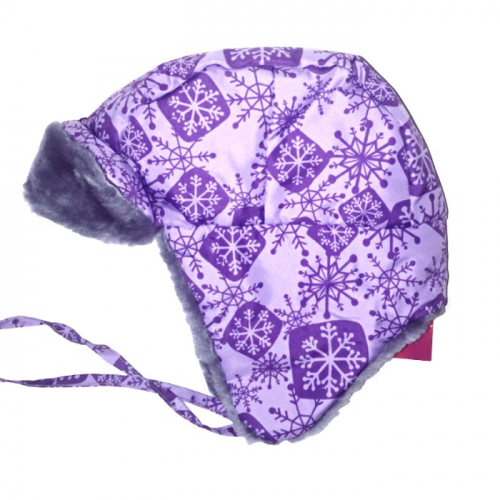 Зимняя детская шапка-ушанка, FURRY 701 Фиолетовый