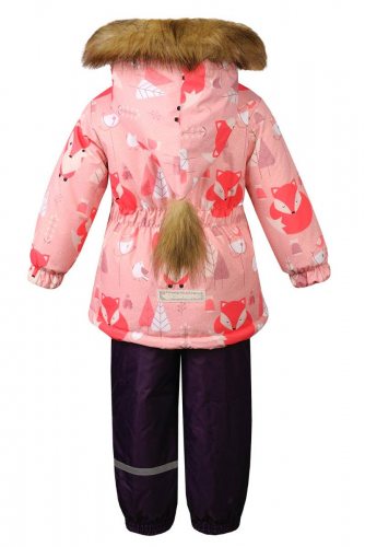 Зимний комплект-костюм для девочки NICOLE 613 Розовый-фиолетовый