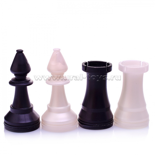 Шахматы + шашки с деревянной доской (шахматы гроссмейстерские пластиковые, шашки пластиковые, доска шахматная деревянная 415х215мм)
