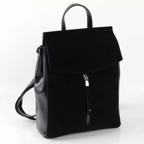 Женский кожаный рюкзак 8505-1 Блек