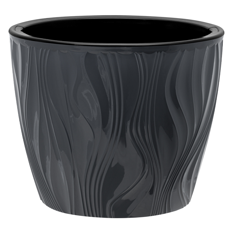 Кашпо Венеция (3л.) Цв. Антрацит (Арт. КШ-9032)