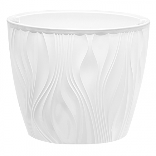 Кашпо Венеция (3л.) Цв. Белый/Белый (Арт. КШ-9030)