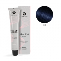 Крем-краска для волос ADRICOCO Miss Adri оттенок 1.10 Иссиня-черный 100 мл