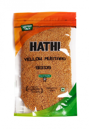 Mustard Yellow Seeds / Горчица желтая семена / 50 г / пакет / HATHI MASALA™