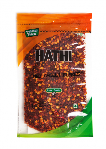 Red Chilli Dry Flakes / Перец чили хлопья / 100 г / пакет / HATHI MASALA™